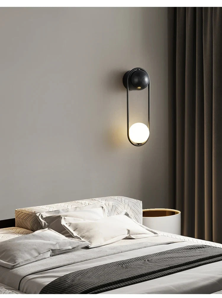 U-vormige LED Wandlamp – Art Deco Design | Koper of Zwart