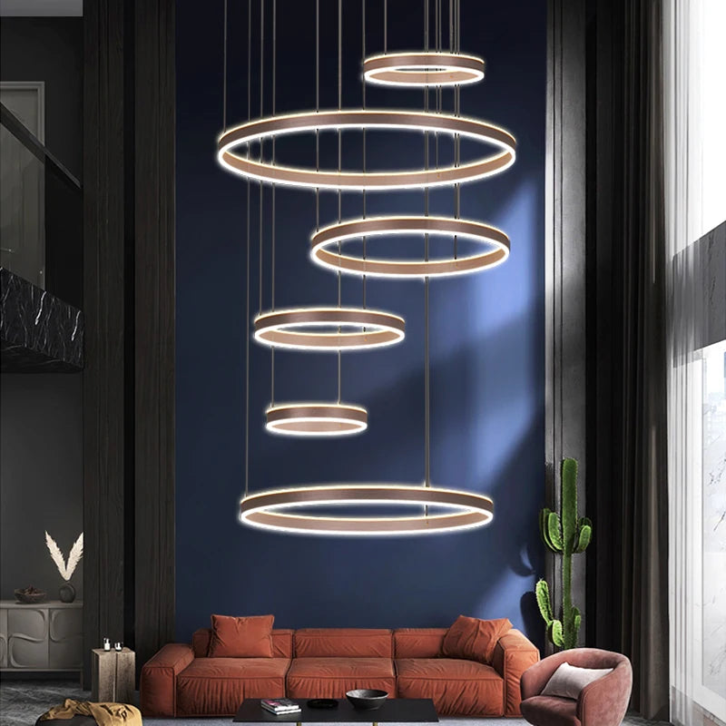 Moderne LED-ringkroonluchter - Hanglamp met meerdere lagen