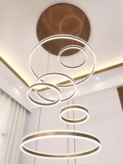 Moderne LED-ringkroonluchter - Hanglamp met meerdere lagen