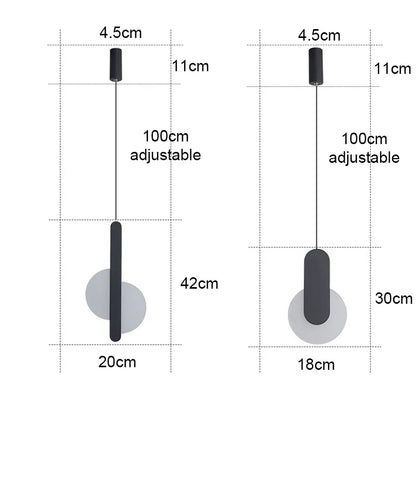 Moderne LED Hanglamp – Keuze uit 3 Stijlen | Wit of Zwart | Warm of Koud Wit