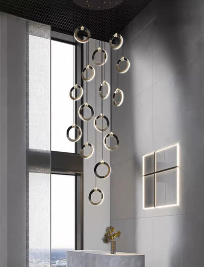 Octo - Moderne LED hanglamp kroonluchter voor woonkamer en trap