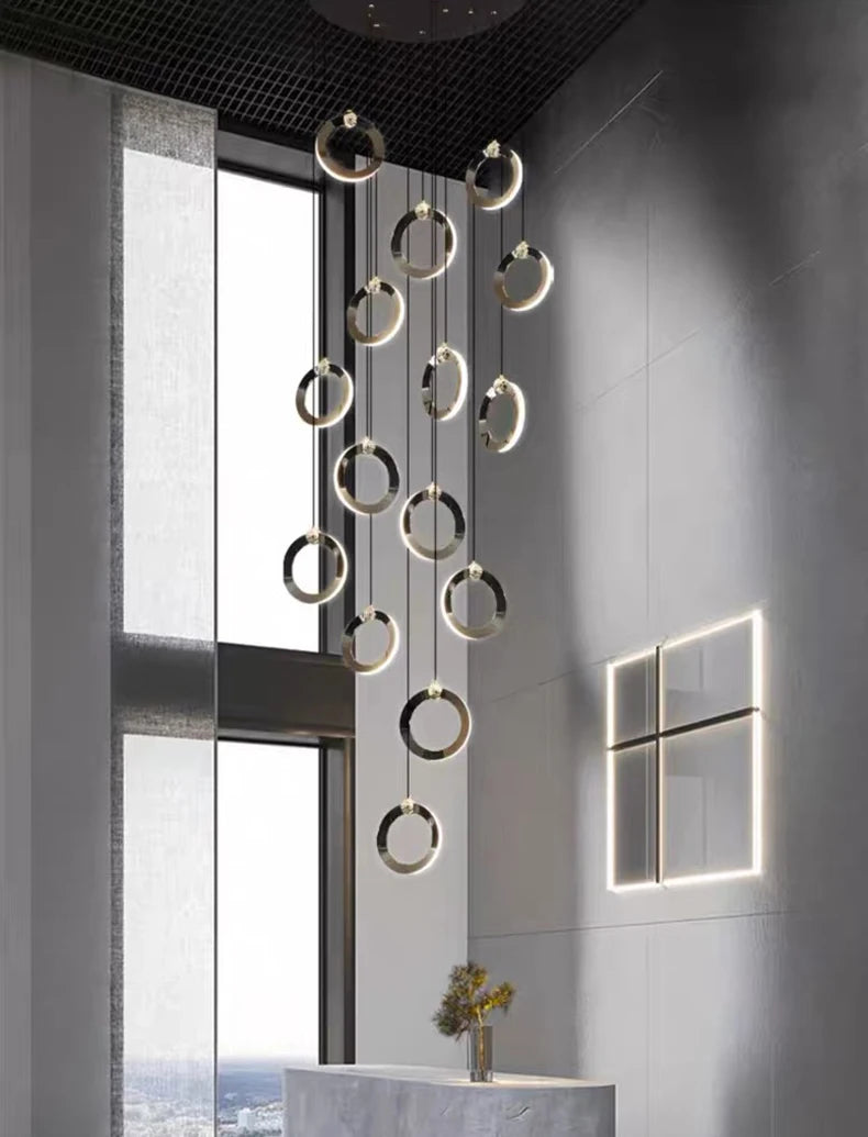 Octo - Moderne LED hanglamp kroonluchter voor woonkamer en trap