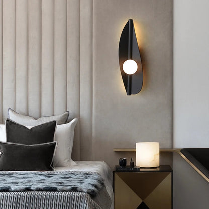 Leaf LED Wall Sconce – Art Deco Bedside Light
