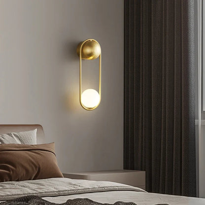 U-vormige LED Wandlamp – Art Deco Design | Koper of Zwart