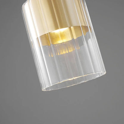 Nordische Glazen LED Hanglamp Zwart / Goud