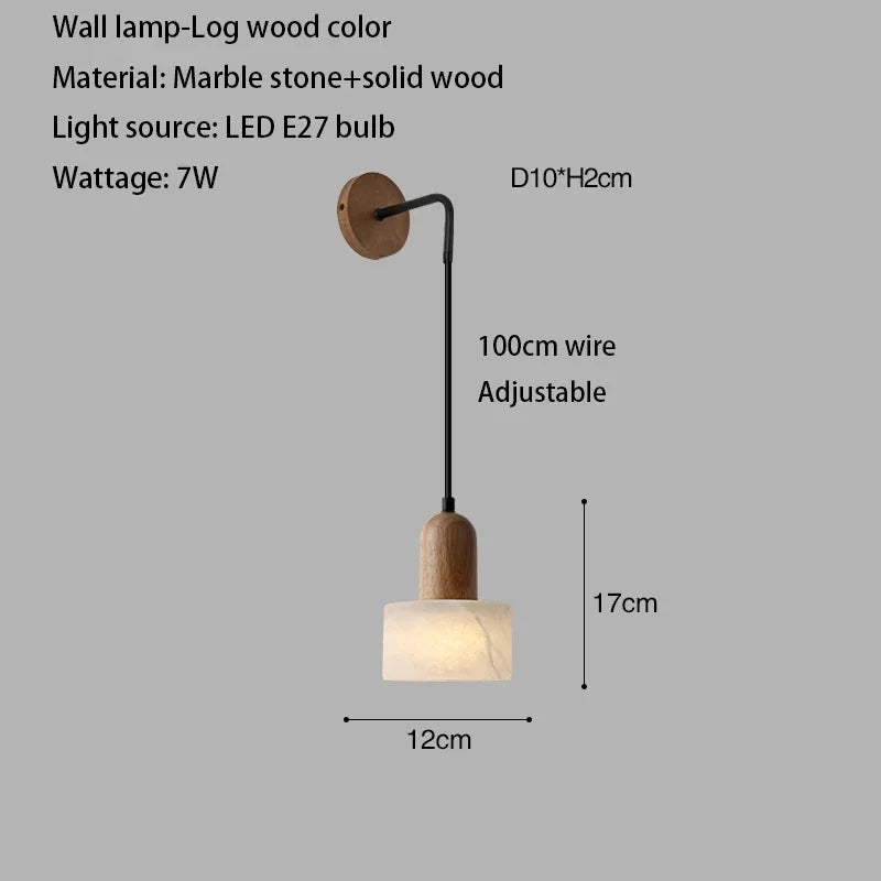 Luxe marmeren hanglamp - Wabi-Sabi LED-lamp van natuursteen