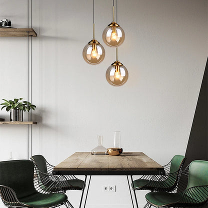 Nordic glazen hanglamp - moderne LED-kroonluchter voor woon- en eetkamer
