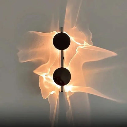 Geriffelte LED-Wandleuchte in Chrom – Warmweiß