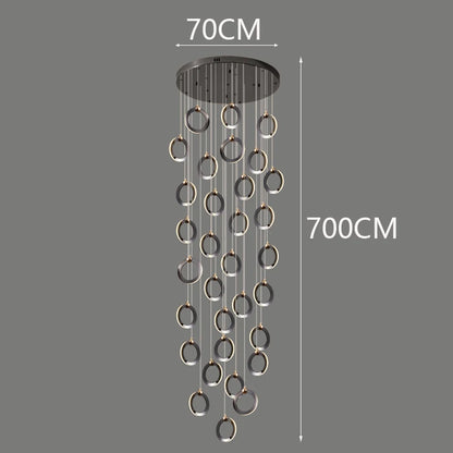 Octo - Moderne LED hanglamp kroonluchter voor woonkamer en trap