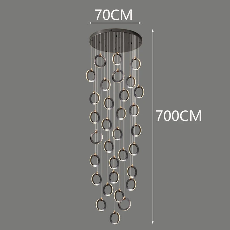 Octo - Moderne LED hanglamp kroonluchter voor woonkamer en trap