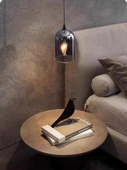 Moderne Hanglamp – Glas & IJzer, 1 of 3 Koppen, Dimbaar