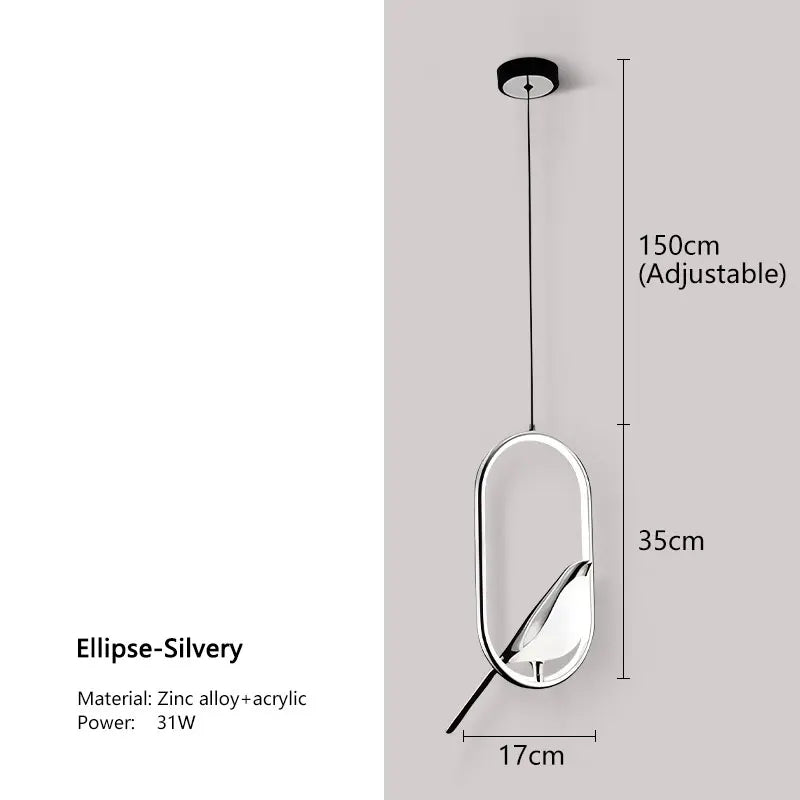 Magpie Bird LED hanglamp - Modern Scandinavisch design