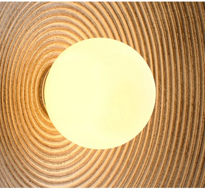 Luna ronde wandlamp - Wabi-Sabi harslamp