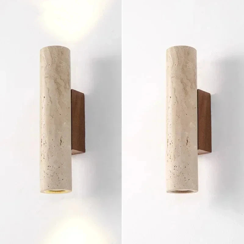 Steinwandleuchte – Wabi-Sabi-G9-Nachttischleuchte