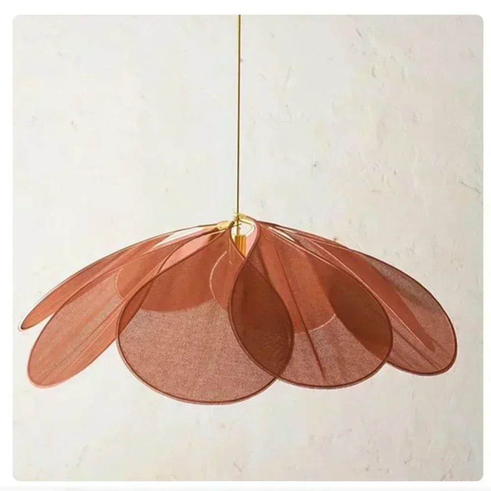 Samsarah Petal Fabric Pendant Light – Decorative LED Chandelier
