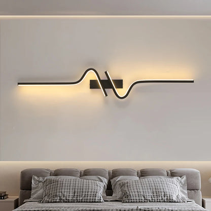 Moderne LED-wandlamp - Minimalistische striplamp voor naast het bed