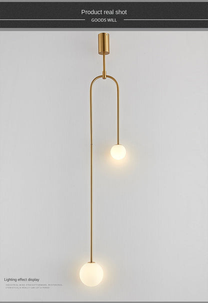 Glazen Bol Hanglamp – 2 Bollen | Goud of Zwart | Klein of Groot | Warm of Koud Wit