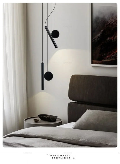 Moderne led-hanglamp met verstelbaar snoer – zwart aluminium