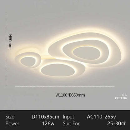 Moderne witte LED-plafondlamp - minimalistische plafondlamp