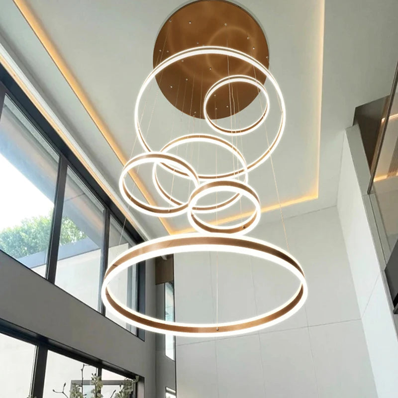 Moderne LED-ringkroonluchter - Hanglamp met meerdere lagen