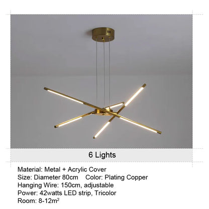 LED Buishanglamp - 12 Lichts - Zwart