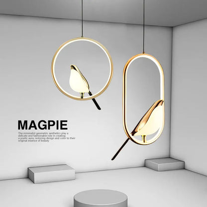 Magpie Bird LED hanglamp - Modern Scandinavisch design