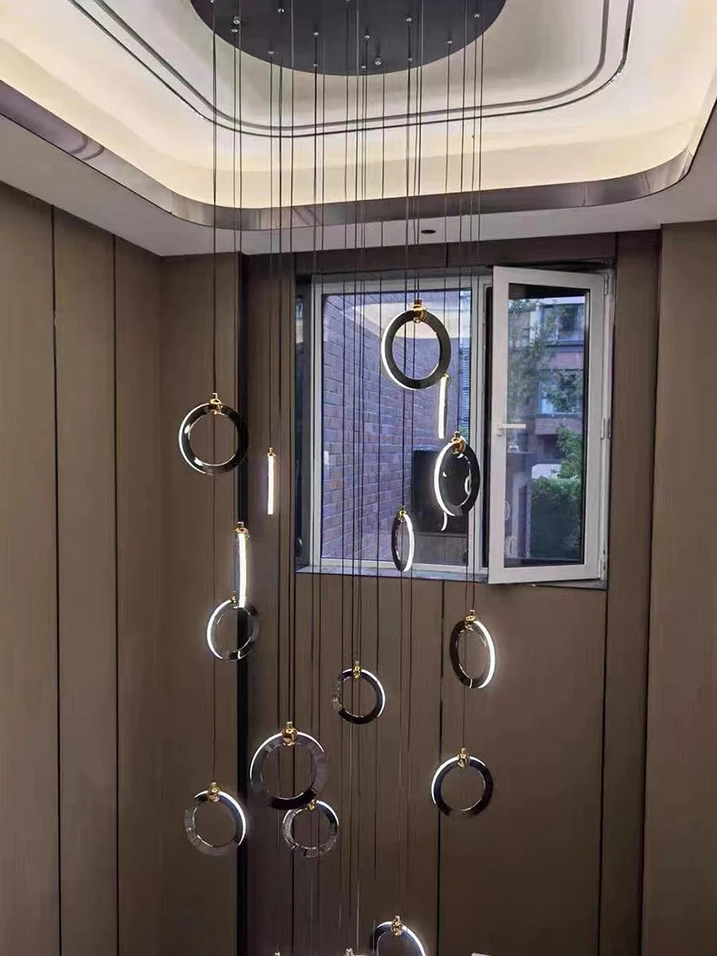 Octo - Moderne LED hanglamp kroonluchter voor woonkamer en trap