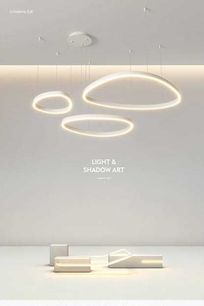 LED-Ring-Kronleuchter – Moderne Pendelleuchte für Wohnzimmer, Schlafzimmer und Esszimmer