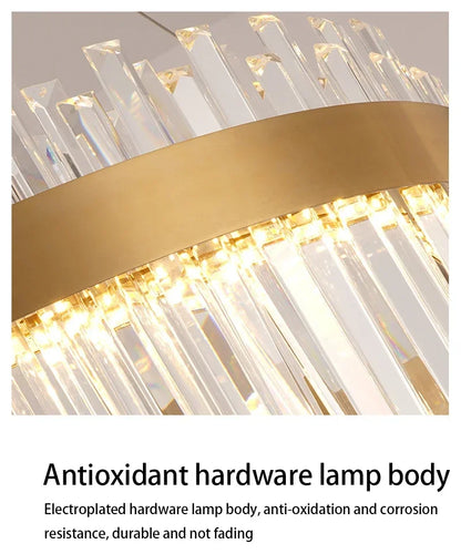 Luxe kristallen kroonluchter - Nordic moderne gouden hanglamp voor woonkamer en eetkamer