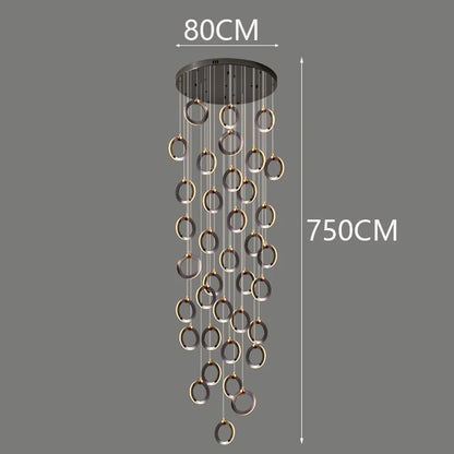 Octo - Moderne LED hanglamp kroonluchter voor woonkamer en trap