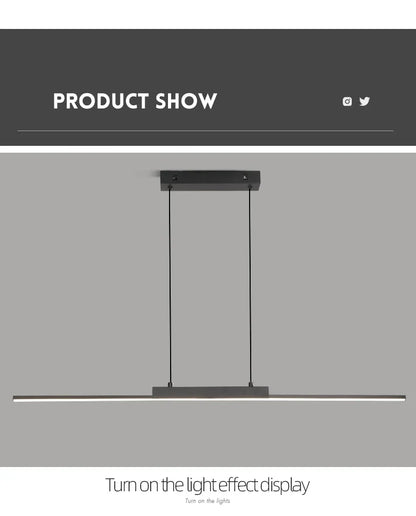 Pendant Lamps Modern Simple Dining Room Lighting for Kitchen Long Chandelier Living Room Pendant Lamp Home Decor Lighting