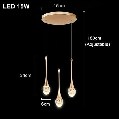 Moderne Bellen Kristallen Hanglamp — 1, 2 of 3 Koppen