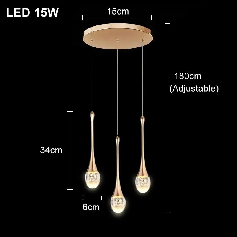 Moderne Bellen Kristallen Hanglamp — 1, 2 of 3 Koppen