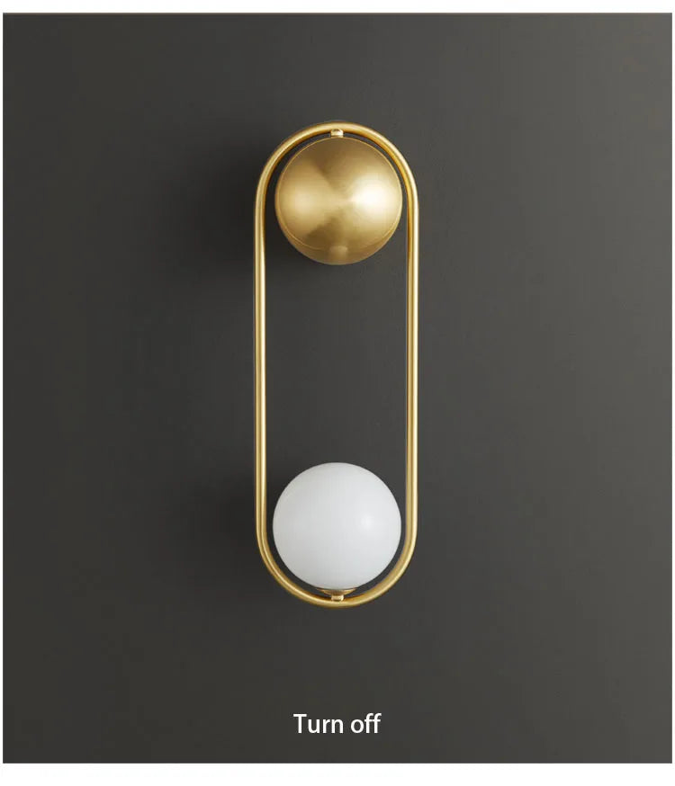 U-vormige LED Wandlamp – Art Deco Design | Koper of Zwart