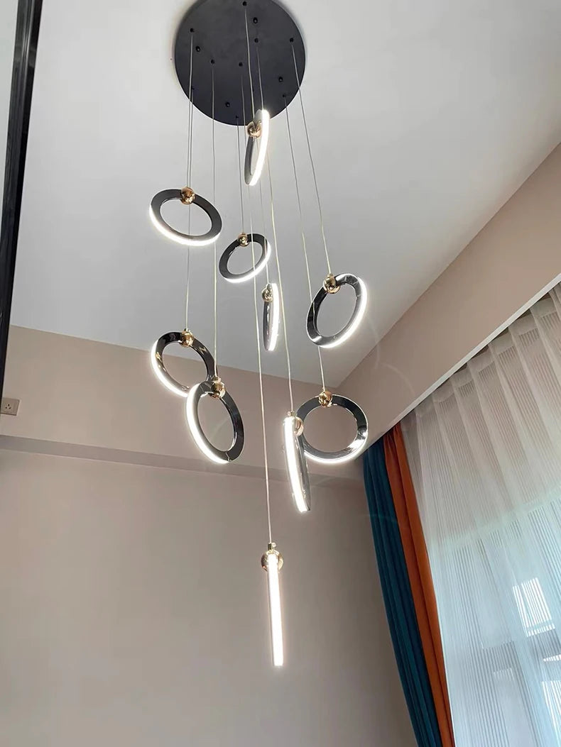 Octo - Moderne LED hanglamp kroonluchter voor woonkamer en trap