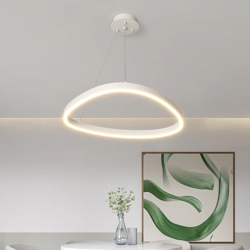 LED-Ring-Kronleuchter – Moderne Pendelleuchte für Wohnzimmer, Schlafzimmer und Esszimmer