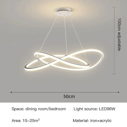 NIMBUS LED-hanglamp – Moderne dimbare kroonluchter voor eetkamer en slaapkamer | 50–60 cm