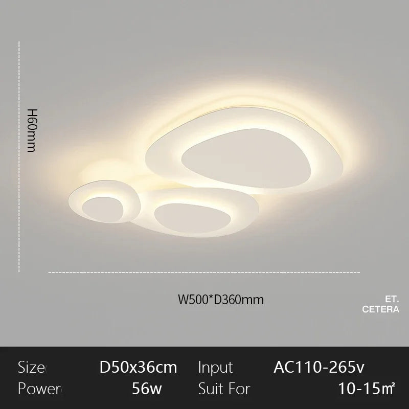 Moderne witte LED-plafondlamp - minimalistische plafondlamp
