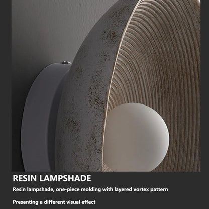 Luna ronde wandlamp - Wabi-Sabi harslamp