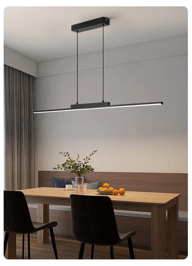 Pendant Lamps Modern Simple Dining Room Lighting for Kitchen Long Chandelier Living Room Pendant Lamp Home Decor Lighting