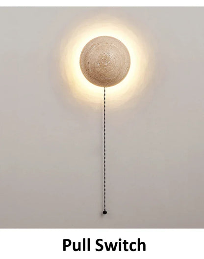 Nordic Limestone Wandlamp - Natuursteen LED-lamp voor Slaapkamer &amp; Gang