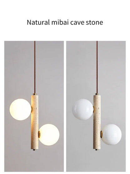 Cave Stone LED Pendant Lamp - Modern Nordic Style