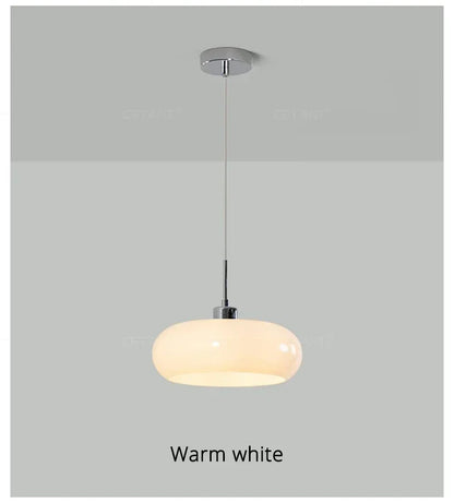 BAUHAUS Modern Glass Pendant Light - Matte Shade Hanging Lamp