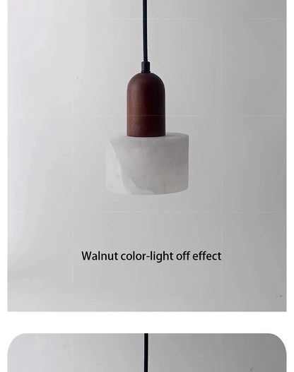 Luxe marmeren hanglamp - Wabi-Sabi LED-lamp van natuursteen