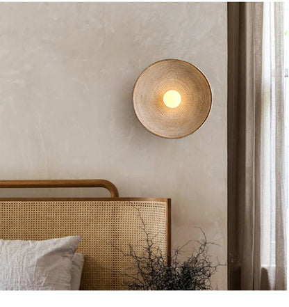 Luna ronde wandlamp - Wabi-Sabi harslamp