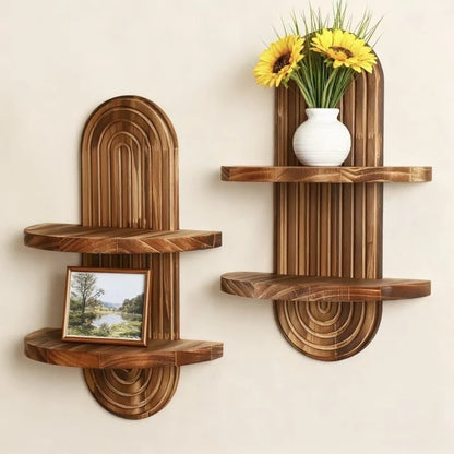 Bohemien houten wandplank