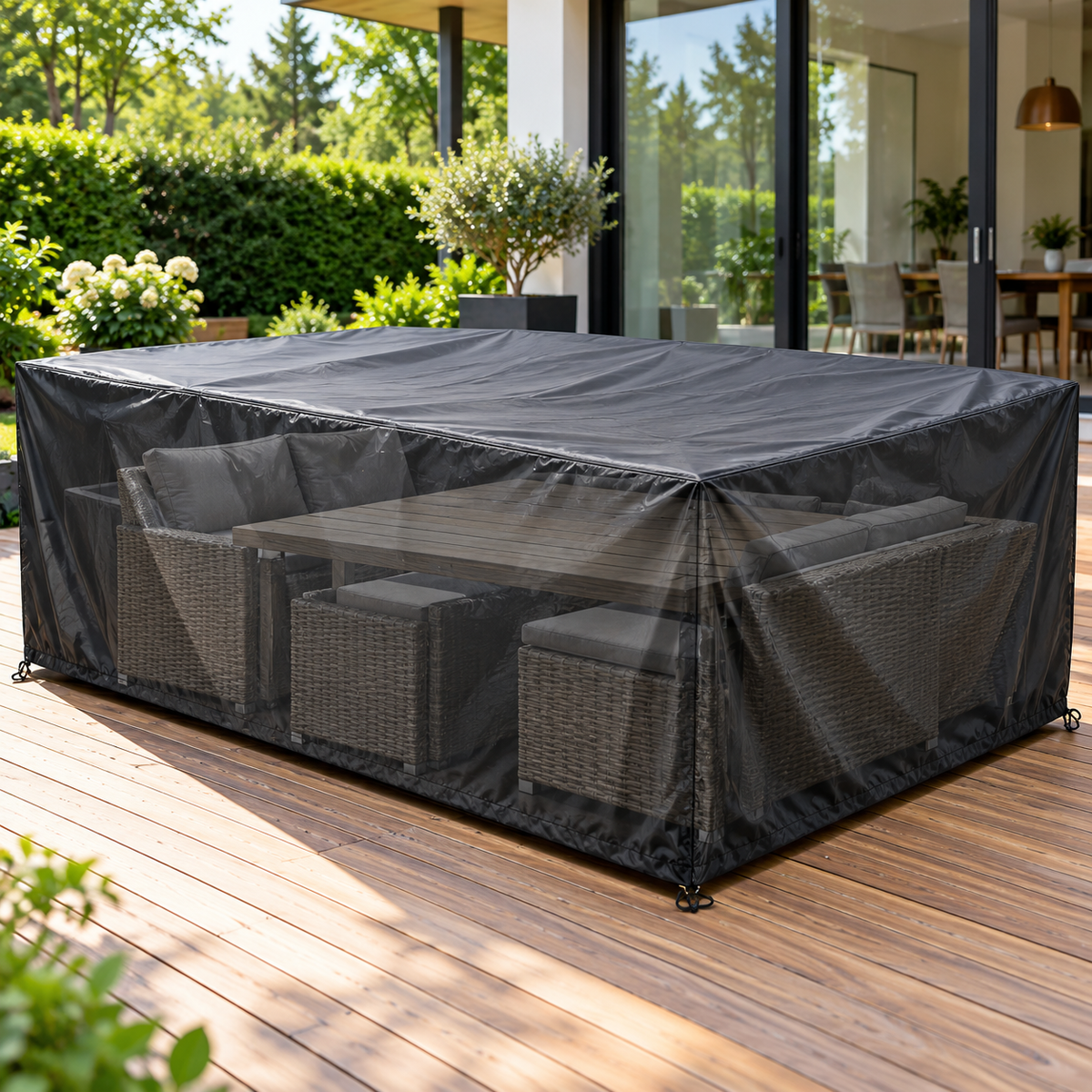 Tuinmeubelhoes op maat gemaakt