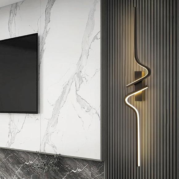 Moderne LED-wandlamp - Minimalistische striplamp voor naast het bed