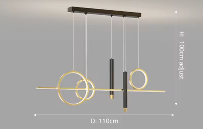 Moderne LED Hanglamp – 120 cm Eettafel Verlichting | Lamp voor Restaurant & Woonkamer