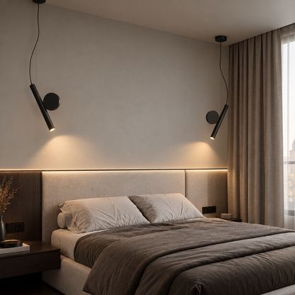 Moderne led-hanglamp met verstelbaar snoer – zwart aluminium